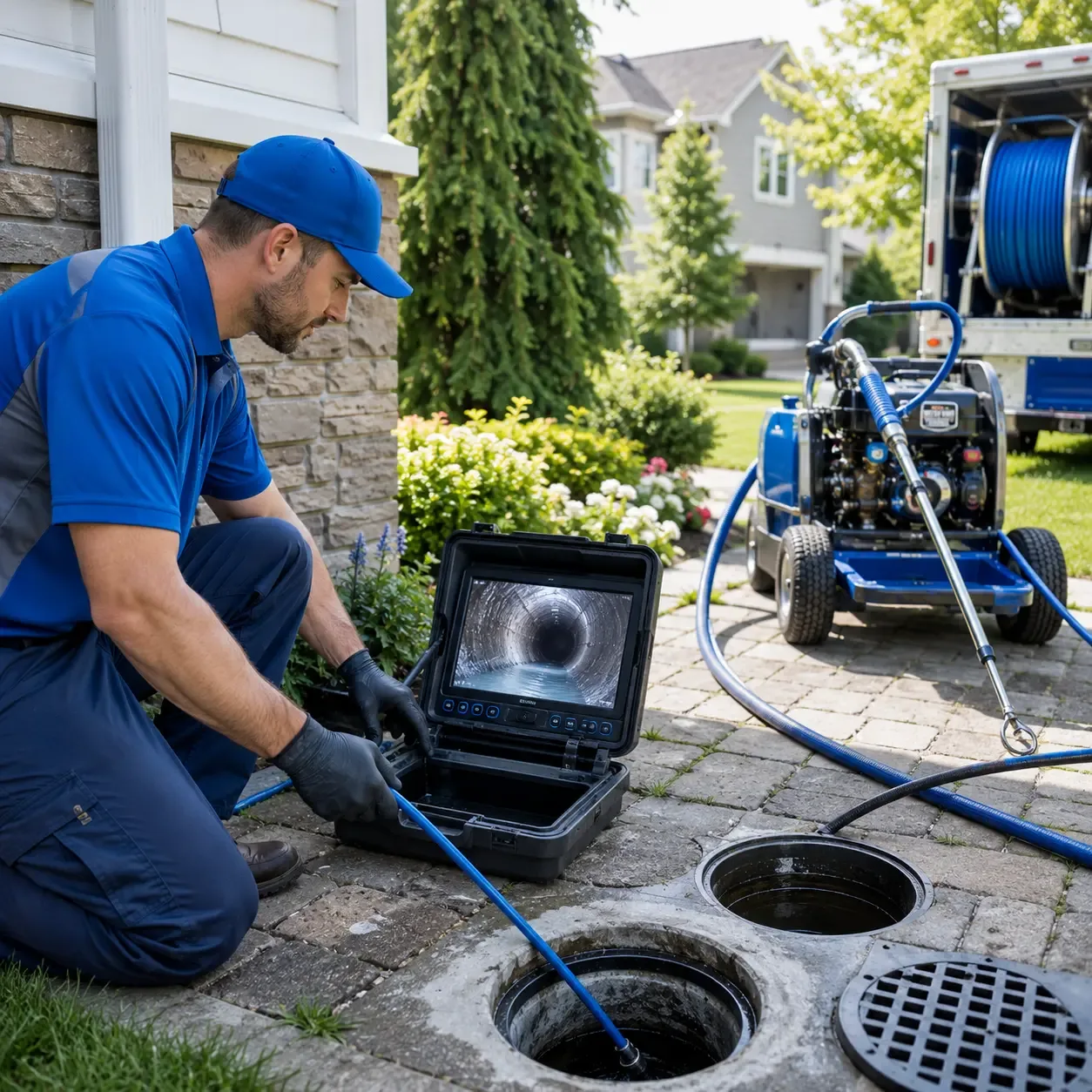 Outdoor drain cleaning professionals serving Harmony, PA